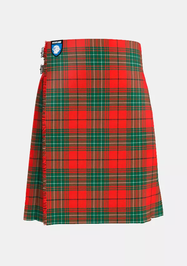 Traditional_Comyn_Ancient_Tartan_kilt_front_image_with_pleated_design_and_adjustable_buckles_for_men