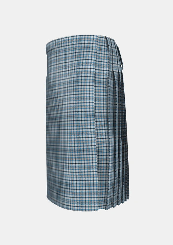 Traditional_Conquergood_Canada_Tartan_2095_kilt_left_image_with_pleated_design_and_adjustable_buckles_for_men