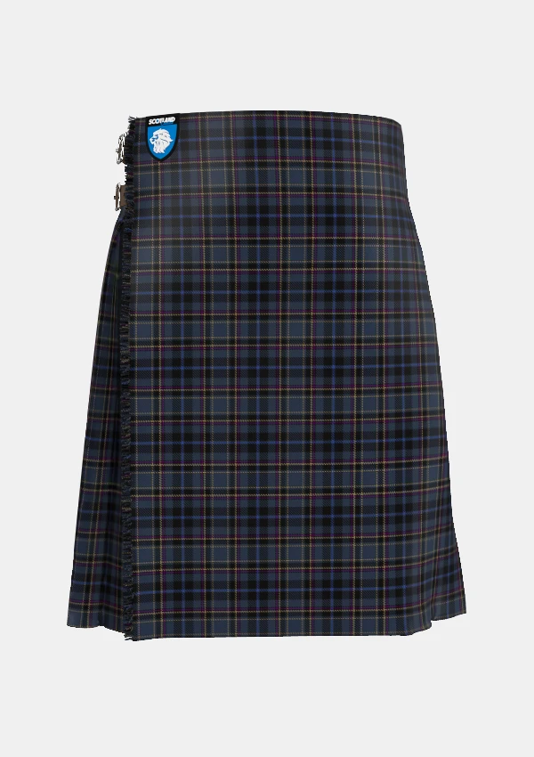 Traditional_Conway_Tartan_kilt_11971_front_image_with_pleated_design_and_adjustable_buckles_for_men