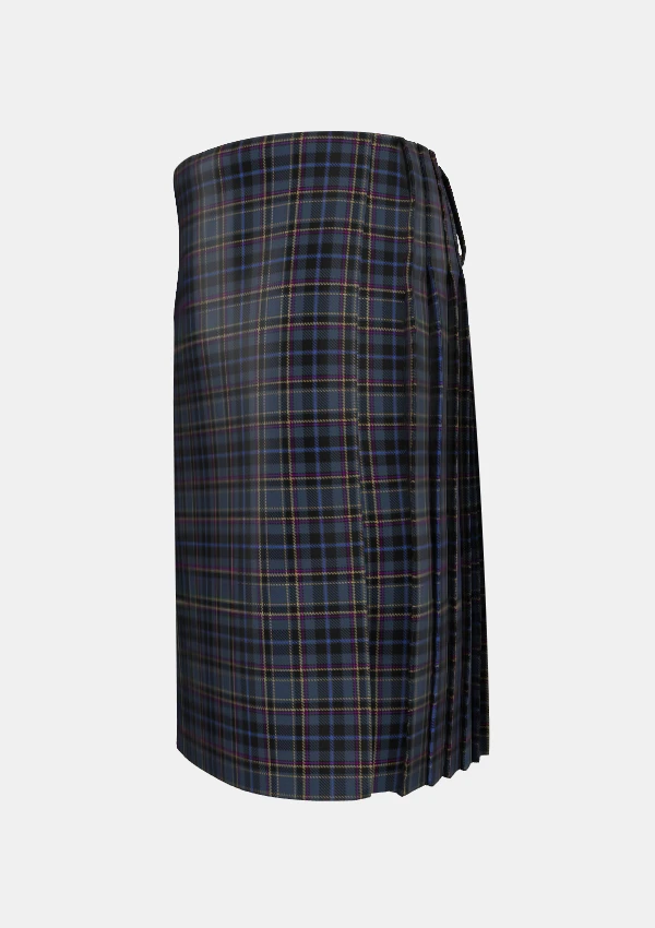 Traditional_Conway_Tartan_kilt_11971_left_image_with_pleated_design_and_adjustable_buckles_for_men