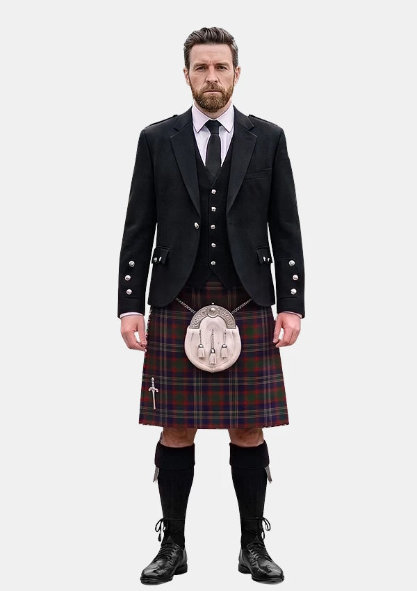 Traditional_Cork_County_Tartan_2253_Kilt_and_Argyle_Jacket_Kilt_Outfits_front_image