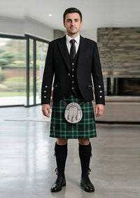 Traditional_Cornish_tartan_Kilt_and_Argyle_Jacket_Kilt_Outfit_front_image