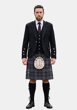 Traditional_County_Fermanagh_Tartan_Kilt_and_Argyle_Jacket_Kilt_Outfits_front_image