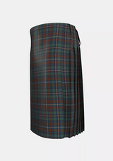 Traditional_County_Kerry_Tartan_kilt_left_image_with_pleated_design_and_adjustable_buckles_for_men