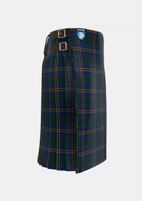 Traditional_County_Kilkenny_Tartan_kilt_right_image_with_pleated_design_and_adjustable_buckles_for_men