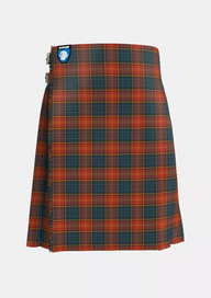 Traditional_County_Roscommon_Tartan_kilt_front_image_with_pleated_design_and_adjustable_buckles_for_men
