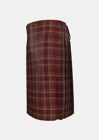 Traditional_County_Tyrone_Tartan_kilt_left_image_with_pleated_design_and_adjustable_buckles_for_men