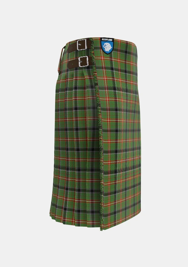 Traditional_Courtet-Meyer_Tartan_kilt_right_image_with_pleated_design_and_adjustable_buckles_for_men
