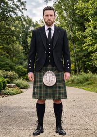 Traditional_Cox_Brian_Denis_Tartan_Kilt_and_Argyle_Jacket_Kilt_Outfit_front_image