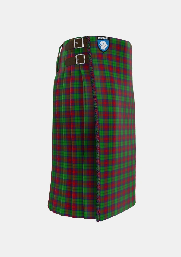 Traditional_Cranston_Dress_Tartan_753_kilt_right_image_with_pleated_design_and_adjustable_buckles_for_men