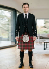 Traditional_Crawford_tartan_Kilt_and_Argyle_Jacket_Kilt_Outfit_front_image