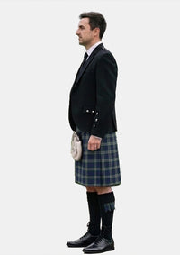 Traditional_Crombie_House_Check_Tartan_2302_Kilt_and_Argyle_Jacket_Kilt_Outfits_left_image
