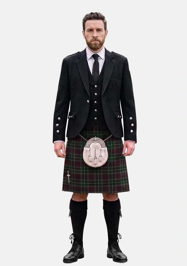 Traditional_Crosby_Tartan_4223_Kilt_and_Argyle_Jacket_Kilt_Outfits_front_image