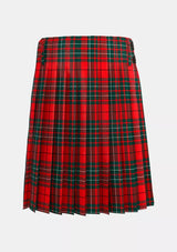 Traditional_Cumming_Red_Modern_Tartan_kilt_back_image_with_pleated_design_and_adjustable_buckles_for_men