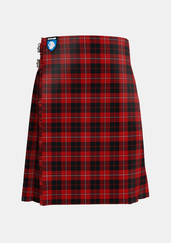 Traditional_Cunningham_2_Tartan_4644_kilt_front_image_with_pleated_design_and_adjustable_buckles_for_men
