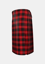 Traditional_Cunningham_3_Tartan_1200_kilt_left_image_with_pleated_design_and_adjustable_buckles_for_men