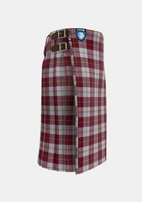 Traditional_Cunningham_Dress_Burgundy_Dance_Tartan_1873_kilt_right_image_with_pleated_design_and_adjustable_buckles_for_men