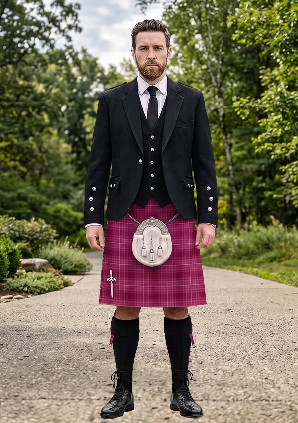 Traditional_Curaidh_Tartan_13788_Kilt_and_Argyle_Jacket_Kilt_Outfit_front_image