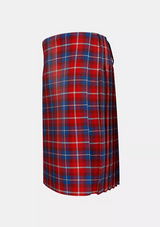Traditional_Danish_Tartan_kilt_left_image_with_pleated_design_and_adjustable_buckles_for_men