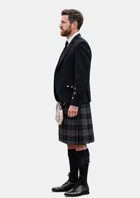 Traditional_Dark_Grey_Highlander_Tartan_Kilt_and_Argyle_Jacket_Kilt_Outfits_left_image