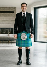 Traditional_Dauglas_Axcient_Tartan_Kilt_and_Argyle_Jacket_Kilt_Outfit_front_image