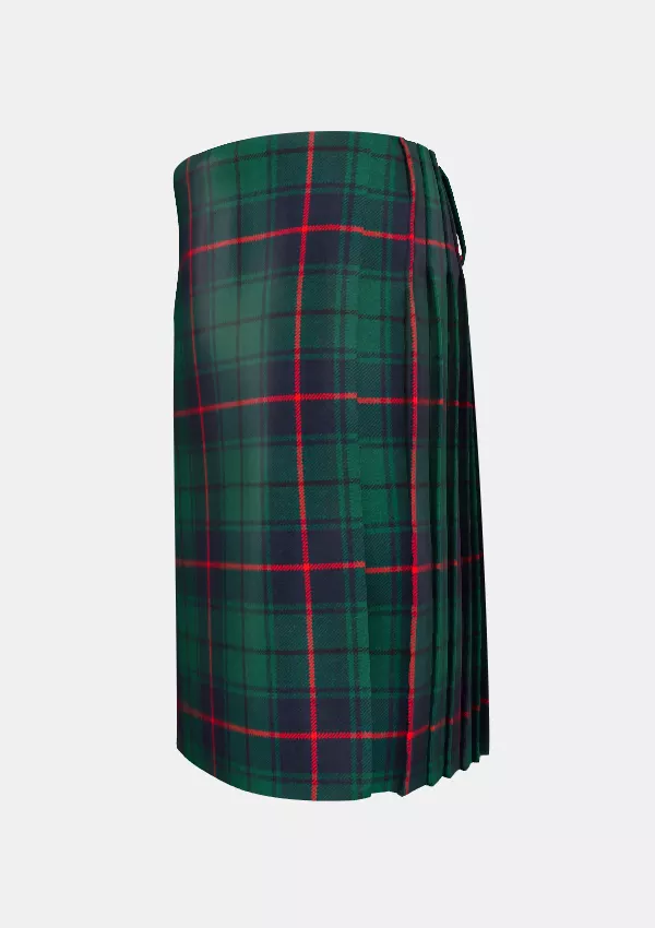 Traditional_Davidson_Modern_Tartan_kilt_left_image_with_pleated_design_and_adjustable_buckles_for_men