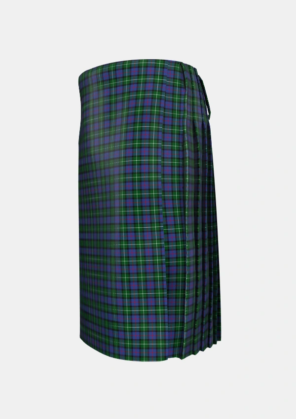 Traditional_Davidson_of_Tulloch_2_Tartan_1364_kilt_left_image_with_pleated_design_and_adjustable_buckles_for_men
