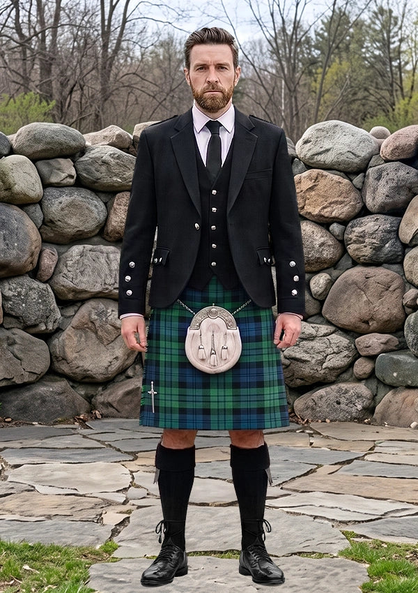 Traditional_Davies_of_Wales_Tartan_Kilt_and_Argyle_Jacket_Kilt_Outfit_front_image