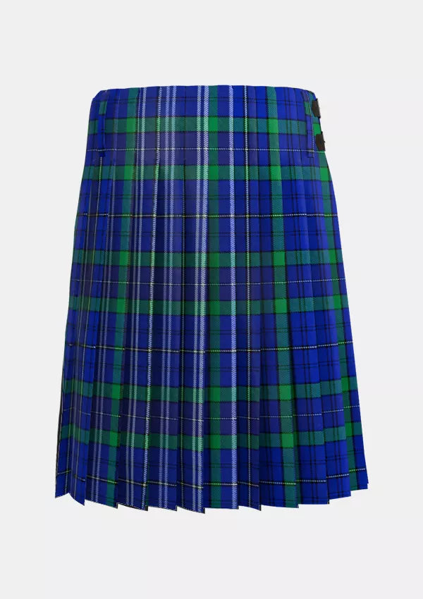 Traditional_Davies_of_Wales_Tartan_kilt_back_image_with_pleated_design_and_adjustable_buckles_for_men