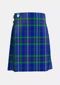 Traditional_Davies_of_Wales_Tartan_kilt_front_image_with_pleated_design_and_adjustable_buckles_for_men