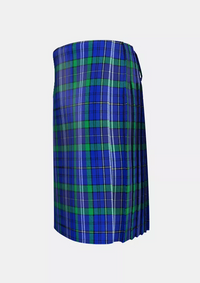 Traditional_Davies_of_Wales_Tartan_kilt_left_image_with_pleated_design_and_adjustable_buckles_for_men