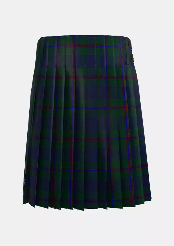 Traditional_Devlin_Patrick_Tartan_12666_kilt_back_image_with_pleated_design_and_adjustable_buckles_for_men