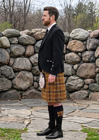 Traditional_Digital_Gold_Tartan_12206_Kilt_and_Argyle_Jacket_Kilt_Outfit_left_image