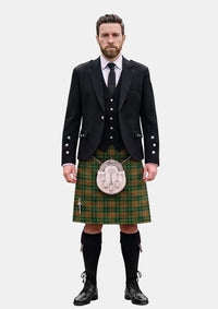 Traditional_Dixon_Clyde_Tartan_10966_Kilt_and_Argyle_Jacket_Kilt_Outfits_front_image