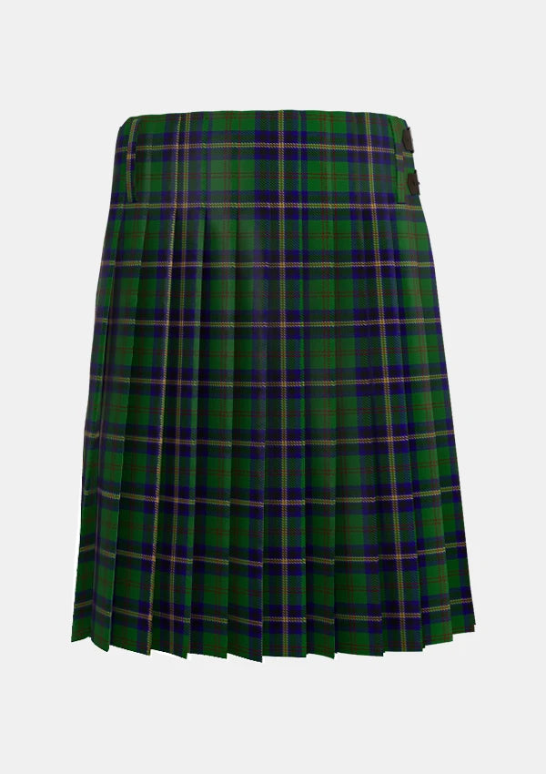 Traditional_Dodd_of_Branford_Tartan_4686_kilt_back_image_with_pleated_design_and_adjustable_buckles_for_men