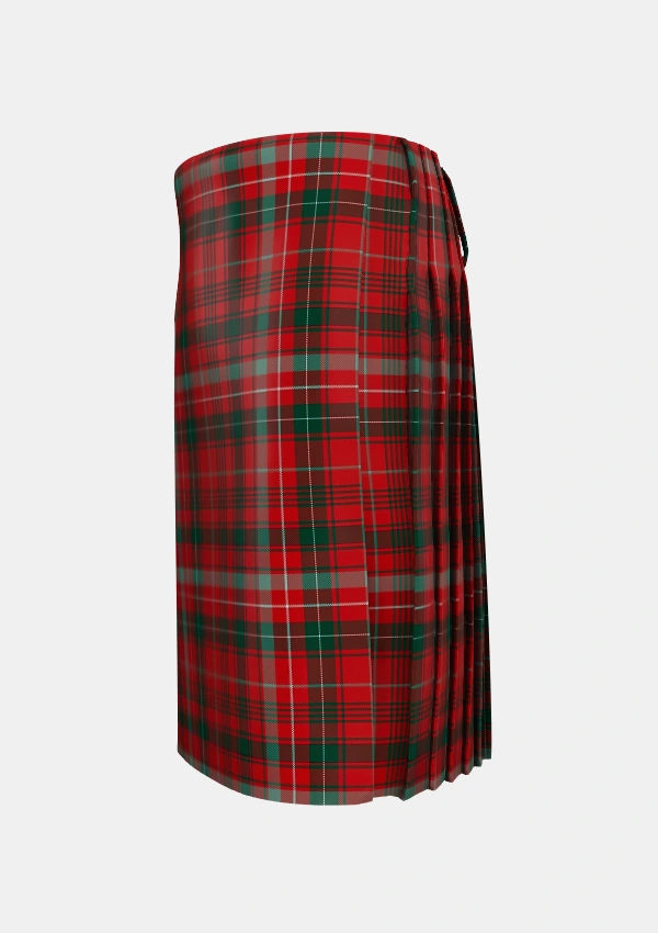 Traditional_Donald_of_Staffas_Sett_Tartan_4689_kilt_left_image_with_pleated_design_and_adjustable_buckles_for_men