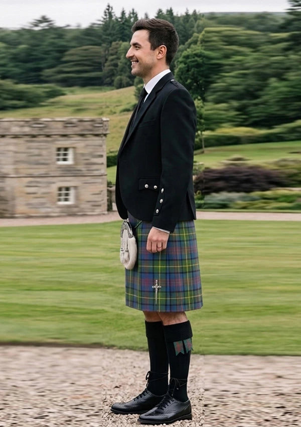Traditional_Donegal_tartan_Kilt_and_Argyle_Jacket_Kilt_Outfit_left_image
