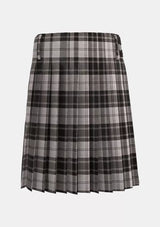 Traditional_Douglas_Gray_Tartan_kilt_back_image_with_pleated_design_and_adjustable_buckles_for_men