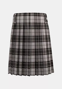 Traditional_Douglas_Gray_Tartan_kilt_back_image_with_pleated_design_and_adjustable_buckles_for_men