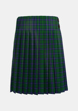 Traditional_Douglas_Green_Wilsons_Tartan_1032_kilt_back_image_with_pleated_design_and_adjustable_buckles_for_men