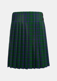 Traditional_Douglas_Green_Wilsons_Tartan_1032_kilt_back_image_with_pleated_design_and_adjustable_buckles_for_men