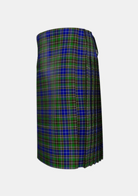 Traditional_Dowling_Tartan_4708_kilt_left_image_with_pleated_design_and_adjustable_buckles_for_men