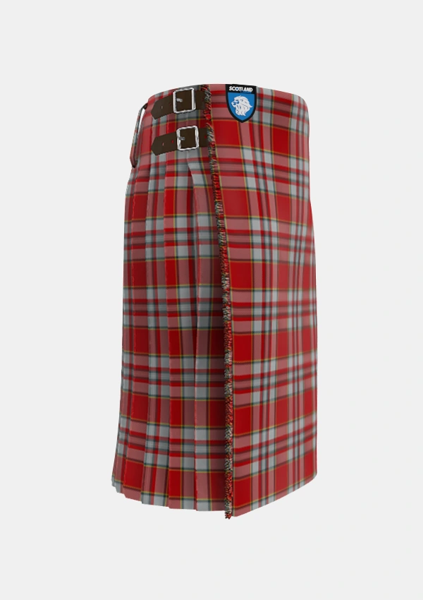 Traditional_Drummond_of_Perth_Dress_3_Tartan_1720_kilt_right_image_with_pleated_design_and_adjustable_buckles_for_men