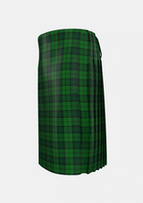 Traditional_Dunbar_Hunting_Tartan_4744_kilt_left_image_with_pleated_design_and_adjustable_buckles_for_men