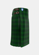 Traditional_Dunbar_Hunting_Tartan_4744_kilt_right_image_with_pleated_design_and_adjustable_buckles_for_men