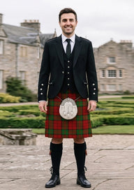 Traditional_Dunbar_tartan_1472_Kilt_and_Argyle_Jacket_Kilt_Outfit_front_image