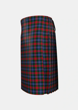 Traditional_Dundas_2_Tartan_501_kilt_left_image_with_pleated_design_and_adjustable_buckles_for_men