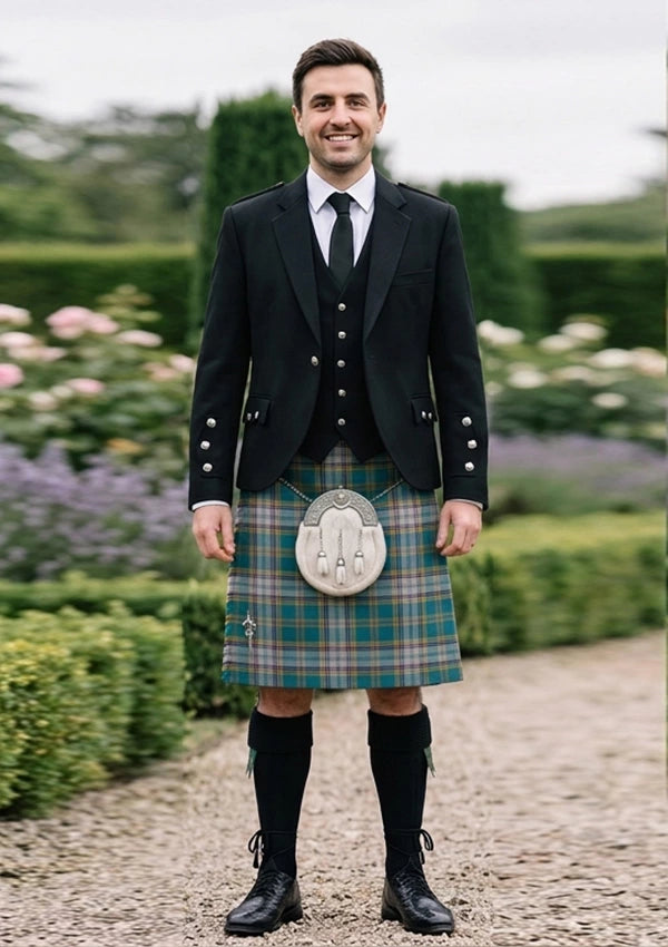 Traditional_Dunn_tartan_6481_Kilt_and_Argyle_Jacket_Kilt_Outfit_front_image