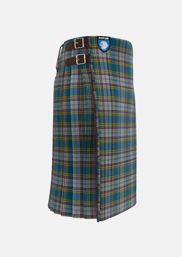 Traditional_Dunn_tartan_right_image_with_pleated_design_and_adjustable_buckles_for_men