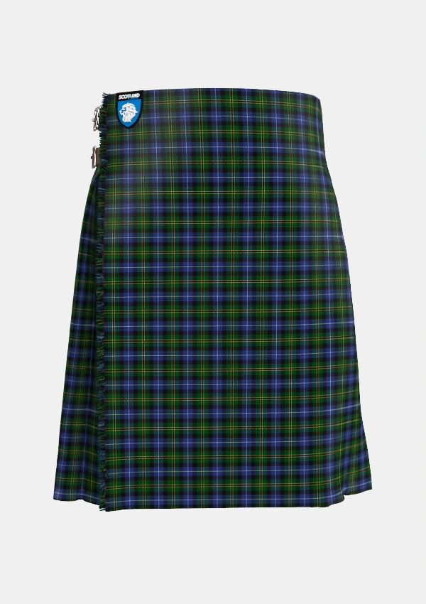 Traditional_Dyce_3_Tartan_1266_kilt_front_image_with_pleated_design_and_adjustable_buckles_for_men